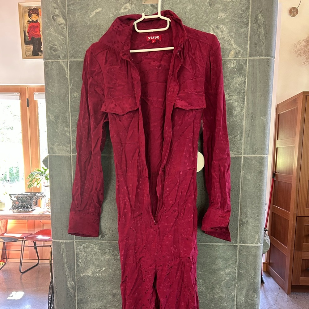Stand Studio Burgundy Long-Sleeve Outfit